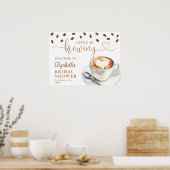 Poster Love Is Brewing Bridal Shower Welcome Sign (Cuisine)