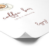 Poster Love is Brewing Coffee Bar Sign (Coin)