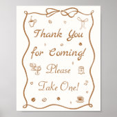 Poster Love is Brewing Coffee Bridal Shower Favor (Devant)