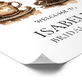 Poster Love is Brewing Coffee Bridal Shower Welcome (Coin)