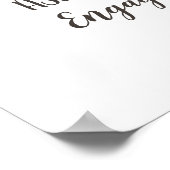 Poster Love is Brewing Engagement Party Welcome Sign (Coin)