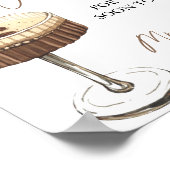 Poster Love Is Brewing Martini Advice & Wishes Sign (Coin)