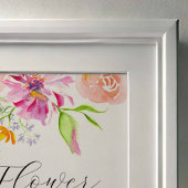 Poster Love Is In Bloom Bridal Shower Flower Bar Sign