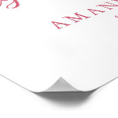 Poster Love Is In The Air Mauve Bow Engagement Welcome (Coin)