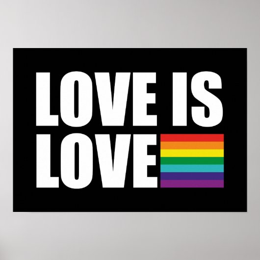 Poster Love is Love (Devant)