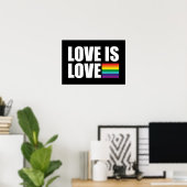 Poster Love is Love (Bureau à domicile)