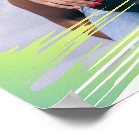 Poster Love is Love Modern Rainbow Ajouter votre photo et (Coin)