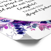 Poster Love is Sweet Citation Mariage Réception Traite Si (Coin)