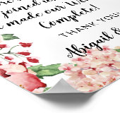 Poster Love is Sweet Citation Mariage Réception Traite Si (Coin)