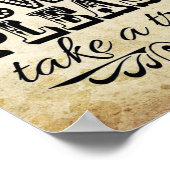 Poster Love Is Sweet - Symbole de mariage vintage (Coin)