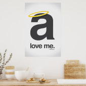 Poster love me, helvetica (Cuisine)