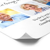 Poster Love Memory 3 Photo Collage Mariage commémoratif (Coin)