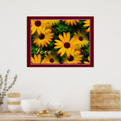 Poster Love Multi Floral (Cuisine)