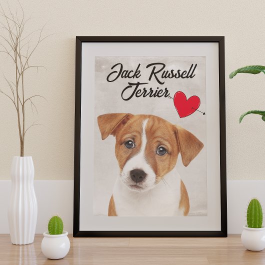 Poster Love My Jack Russell Terrier
