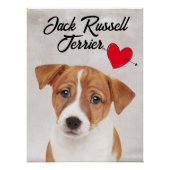 Poster Love My Jack Russell Terrier (Devant)