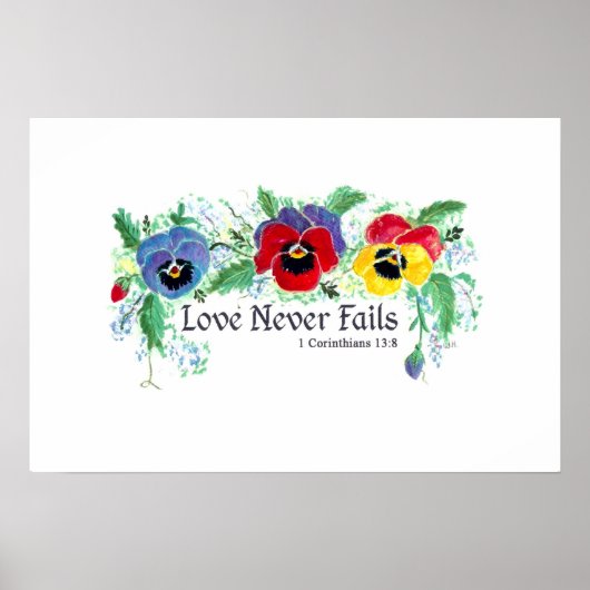 Poster Love Never Fails (volets bleu, rouge et jaune) (Devant)
