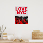 Poster Love NYC Manhattan New York City (Cuisine)