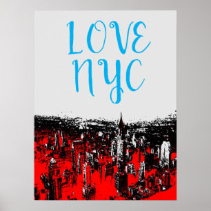 Poster Love NYC Manhattan New York City