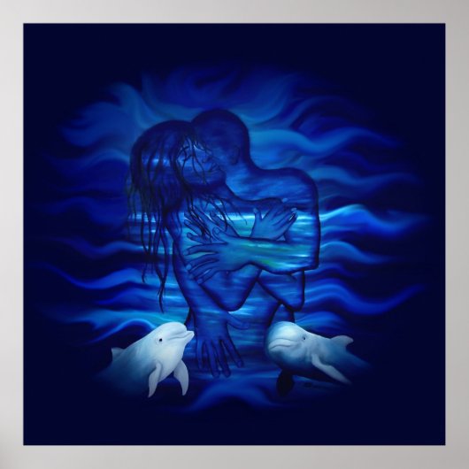 Poster Love, Passion act - paire avec dauphin (Devant)