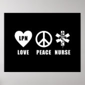 Poster Love Peace LPN (Devant)