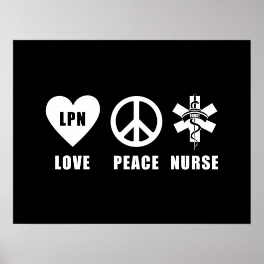 Poster Love Peace LPN (Devant)