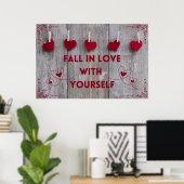 Poster "Love" Positive Wall Art (Bureau à domicile)