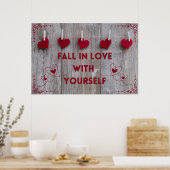 Poster "Love" Positive Wall Art (Cuisine)
