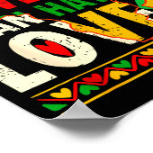 Poster Love powerful than hate black history month unity  (Coin)