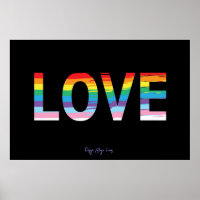LOVE Rainbow LGBTQIA Drapeau, lettre de fierté Coo