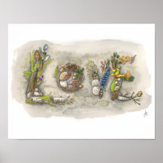 Poster "Love Rock" du West Seattle Lincoln Park