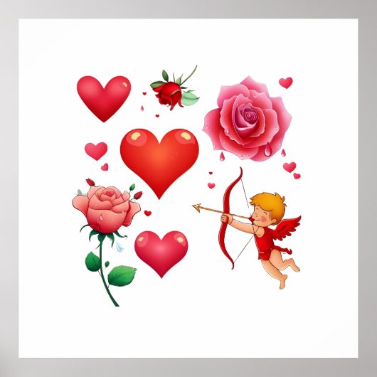 Poster Love & Romance - Saint Valentin (Devant)