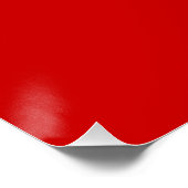 Poster Love Rouge Blanc Noir Couleur Script Calligraphie (Coin)