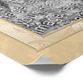 Poster Love Satin Bow Frame Créer Votre Propre Photo (Coin)