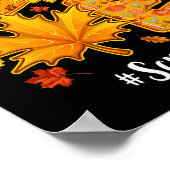 Poster Love Scrub Nurse Life Thanksgiving Automne Carte d (Coin)