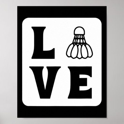 Poster Love Shuttle Dminton (Devant)