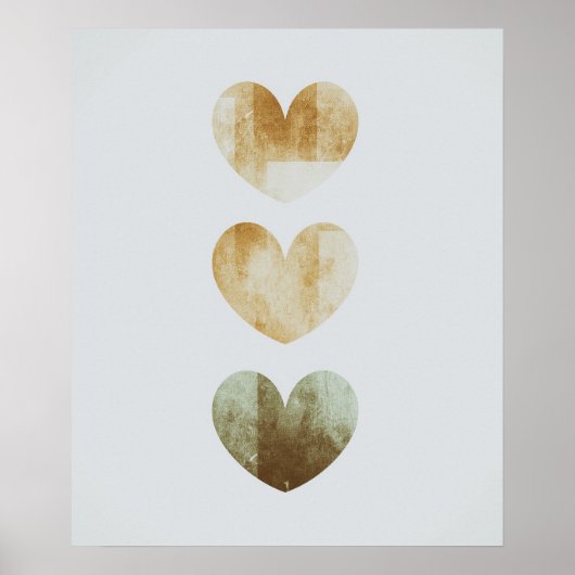 Poster Love Simple Boho Dessins Boho Chic Aesthétique Boh (Devant)