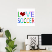 POSTER LOVE SOCCER (Bureau à domicile)