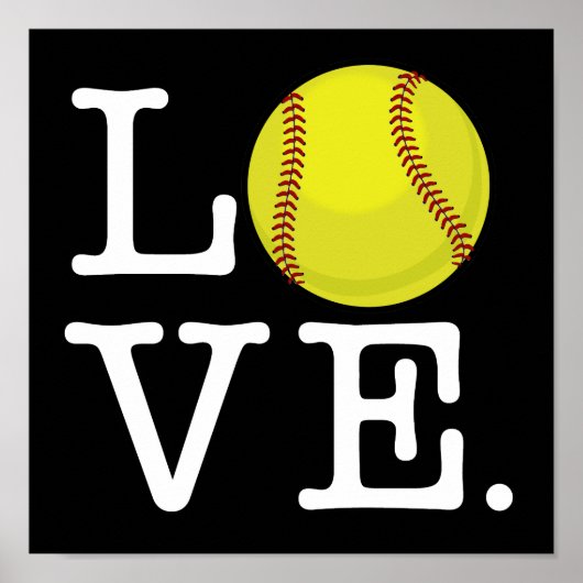 Poster Love Softball (Devant)