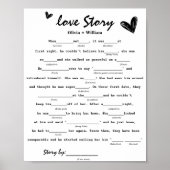 Poster Love Story Game | Mariage (Devant)