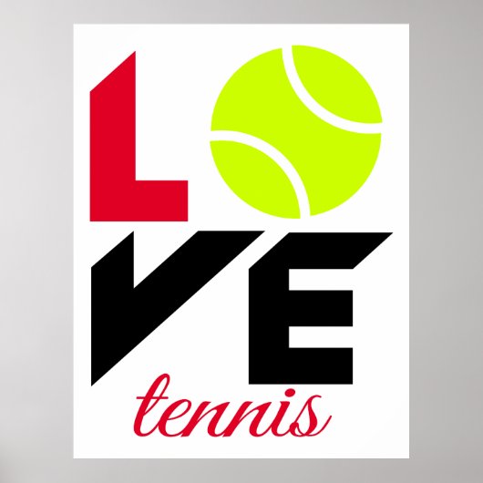Poster Love tennis (Devant)