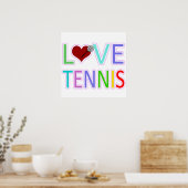 POSTER LOVE TENNIS (Cuisine)