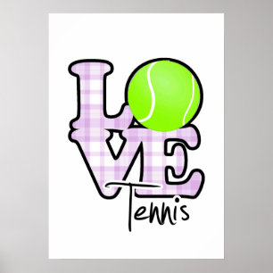 Poster Love Tennis