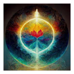 Poster Love the World Acrylique Print