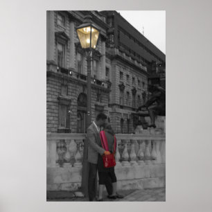 Poster Love under a street light