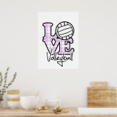 Poster Love Volleyball (Cuisine)