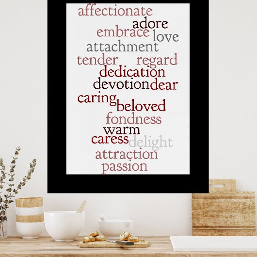 Poster Love Words (Cuisine)