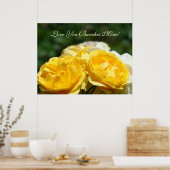 Poster Love You Bunches Mom! art print Mère Roses (Cuisine)