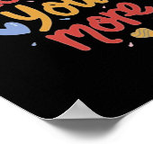 Poster Love You More Expressive Art  (Coin)