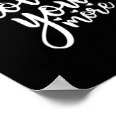 Poster Love You More Minimal Design Black Style  (Coin)