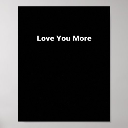 Poster Love You More Sleek Contemporary Look (Devant)